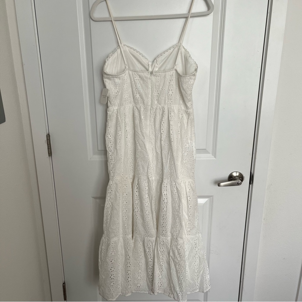 NEW FLAWED Altar’d State White Cotton Maxi Dress Size Large NWT - Picture 14 of 14
